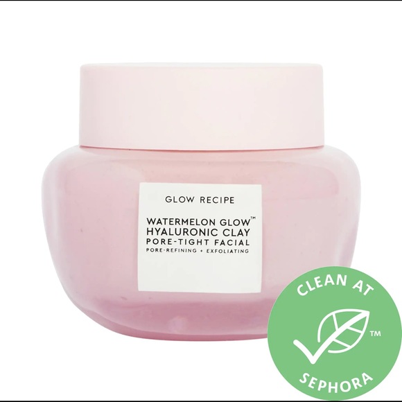 💗GLOW RECIPE Watermelon Glow Hyaluronic Clay Pore-tight Facial Mask - Picture 3 of 5